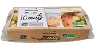 BOITE 10 ŒUFS FRAIS ORIGINE GERS NATUR'AVENIR