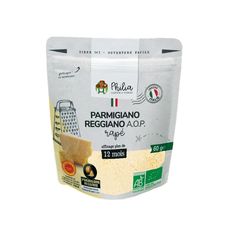 PARMESAN - PARMIGIANO REGGIANO AOP RAPE 12 MOIS LAIT CRU (60G) PHILIA 