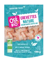 CREVETTES NATURES (100G) DECORTIQUEES OSE BIO