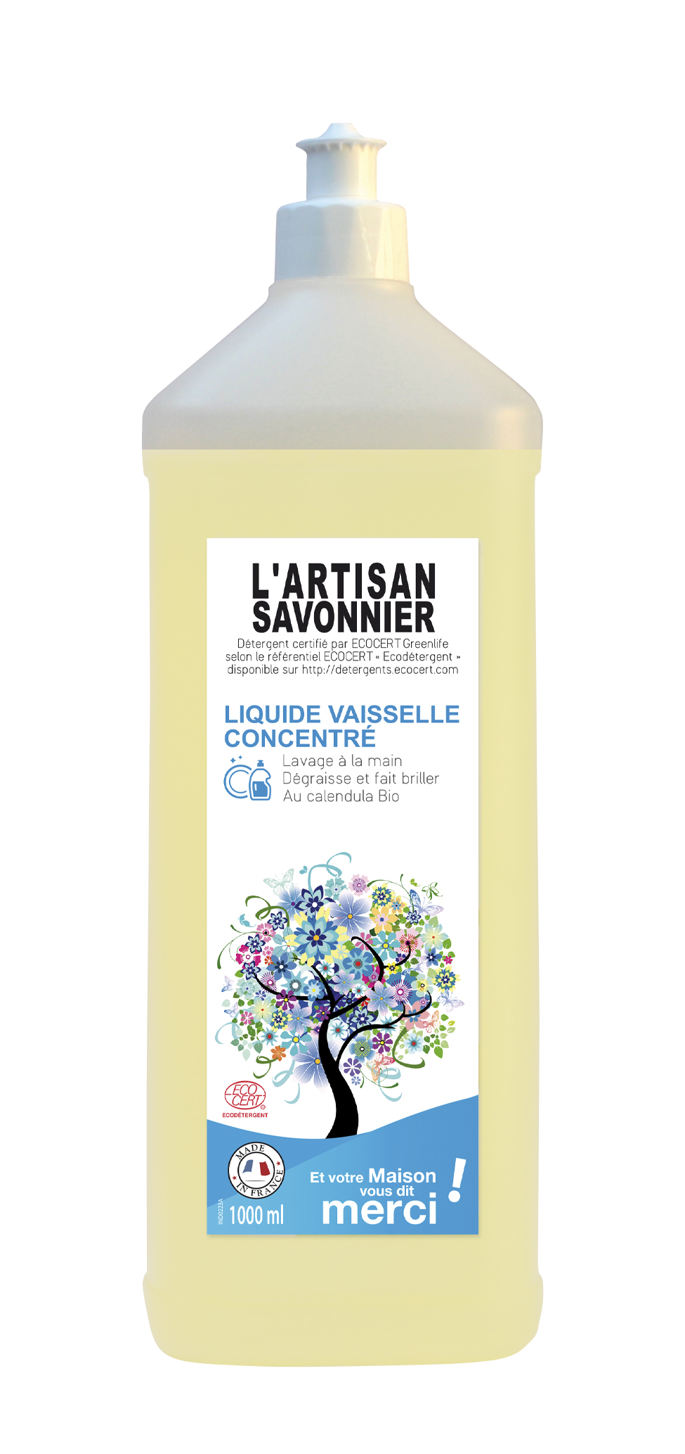 LIQUIDE VAISSELLE CONCENTRE PARFUM CITRONNÉ (1L) LABORATOIRE GRAVIER 